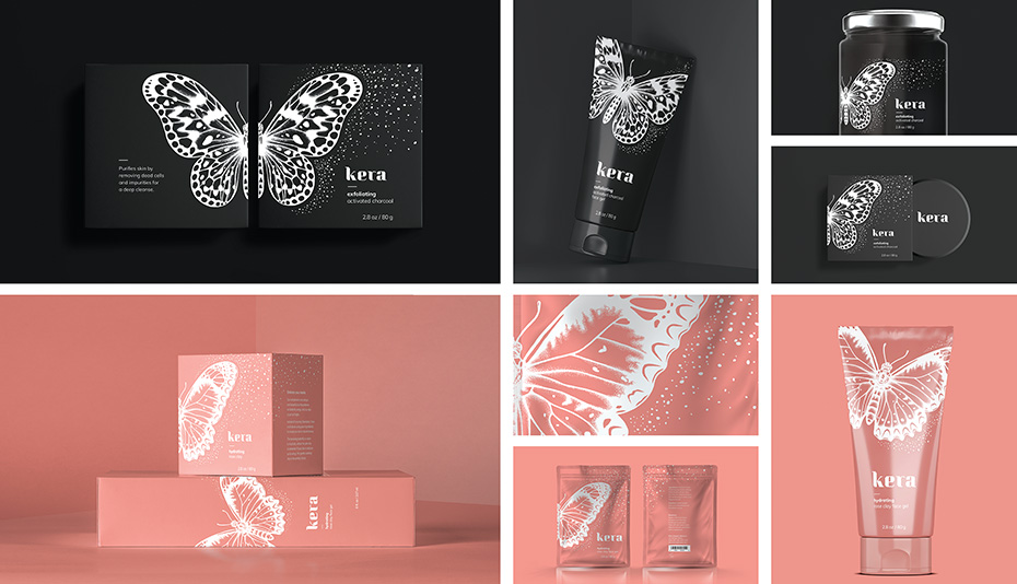 Conestoga College, branding and packaging design, Aleksandra Isakov, Kera Skincare